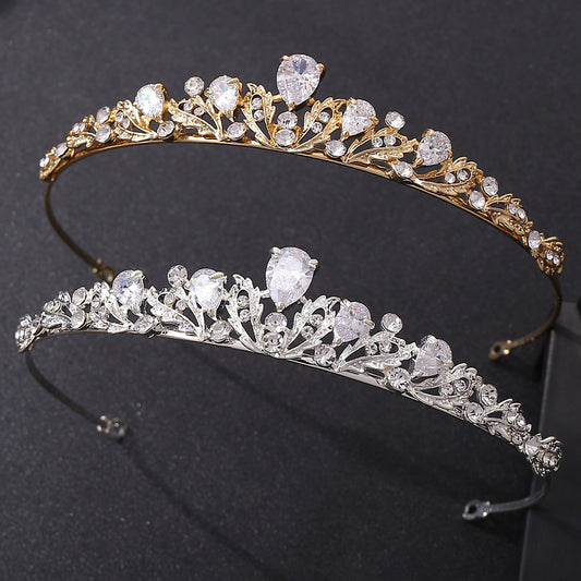 G250 Bridal Alloy Zircon Gaoshi Small Crown Hair Band bbe62336 84c4 463a bf43 93ab0d60a0e8