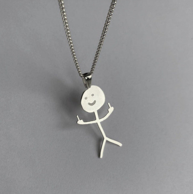 Independence Stand Funny Doodle Little Necklace bbe769ff 73a0 44fb a16f 0811227a2d13