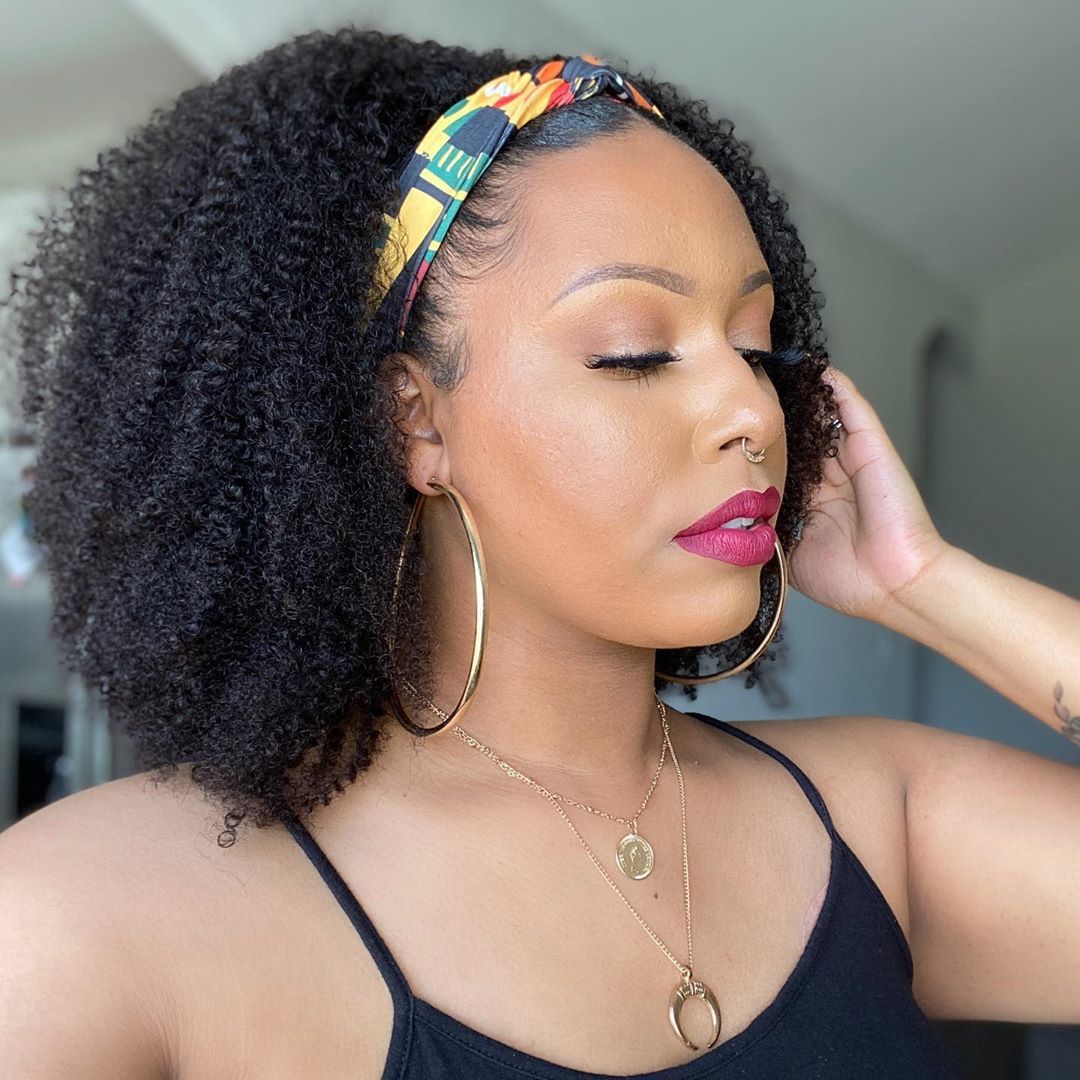 Black Hand Curl Small Curly Tube Binding Twist Fluffy Afro Wig bbecb201 d44d 41a4 a99e 519336b198fe