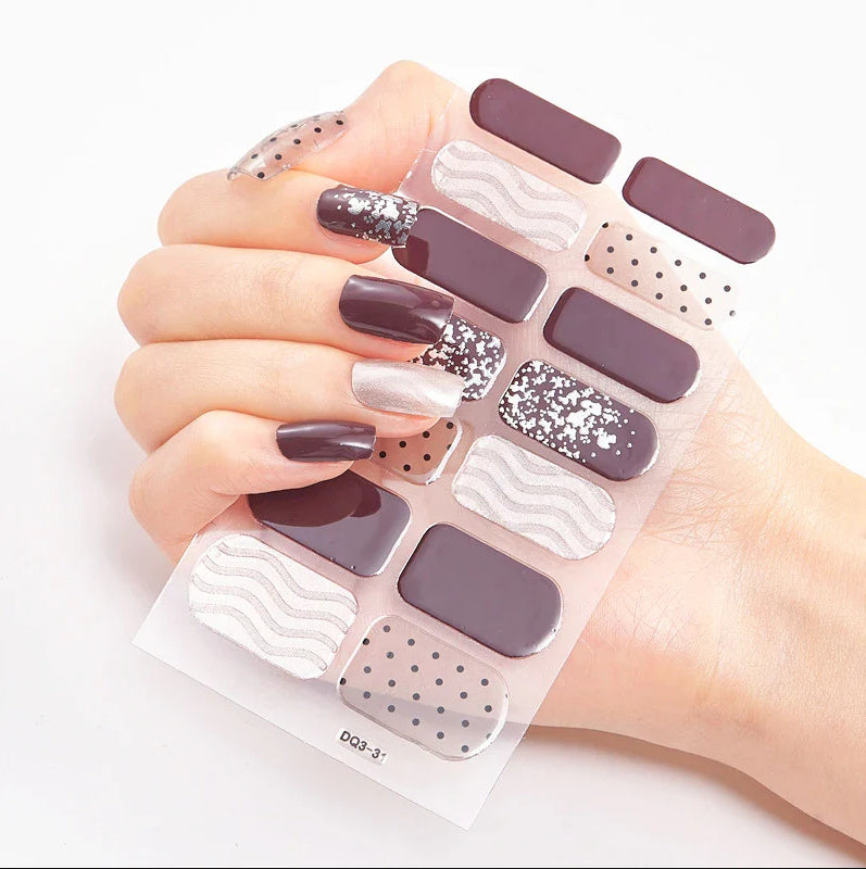 3d Laser Bronzing Craft Nail Applique Nail Sticker - HD Wireless Product #19