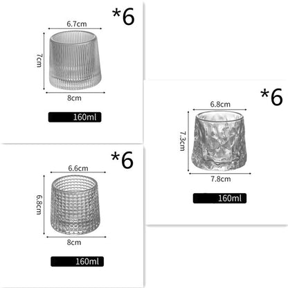 Thickened rotating tumbler whiskey glass bbfb4f6a 6a80 44e0 b47f 6ac7fb69fd3d