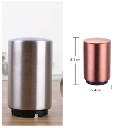 Portable Magnetic Automatic Beer Bottle Opener Bar Accessories Decor Stainless Steel Wine Can Openers with Brushed Metal bc0b