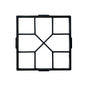 Brick Stone Road Concrete Mould Garden Path Maker Mold Plastic DIY Manually Paving Cement Cemento Garden Path Maker Mold bc0c