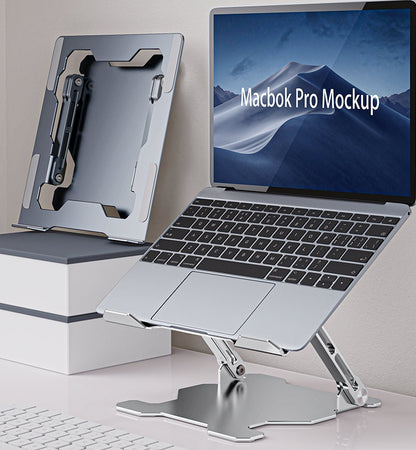 Adjustable Laptop Stand Portable Computer Stand Aluminum Alloy Laptop Riser Compatible Laptop Stand Holder - 图片 7