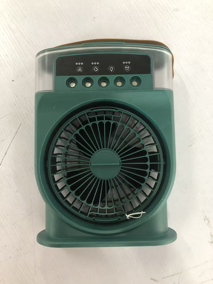 Portable USB Air Conditioner Cooling Fan With 5 Sprays 7 Color Light 600ML Water Tank Spray Mist Air Cooler Humidifiers bc3eb