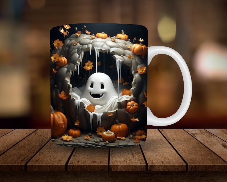 Halloween Pumpkin Ceramic Coffee Mug bc5243ec 4c01 487a 94e5 31e5112eb7f8