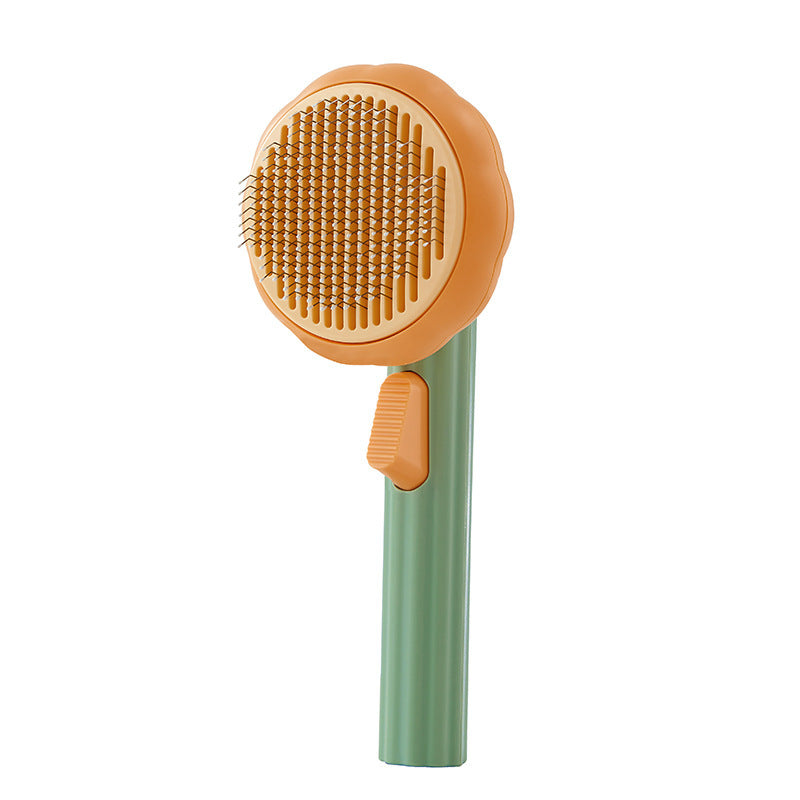 New Pet Cat Brush Hot Selling Hand-held Steel Wire Self-cleaning Comb Looper For Hair Removal bc7163e4 f219 4fd2 a57b 7b25f40