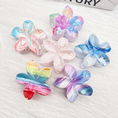 Color Blooming Plumeria Rubra Grip Dopamine Girl Back Head Hair Clip bc8879c3 c04b 4cf1 8a30 95f5b83ea6c3