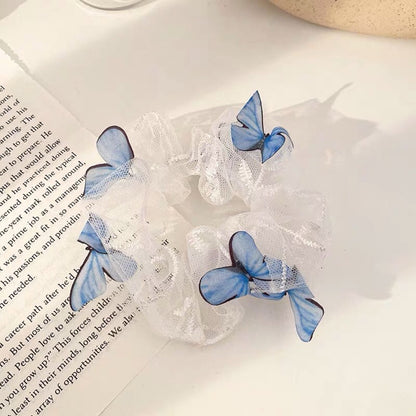 Women's Mesh Pig Intestine Ring Butterfly Hair Accessories bcbfab41 607d 4797 81c2 5ef7b05d8206