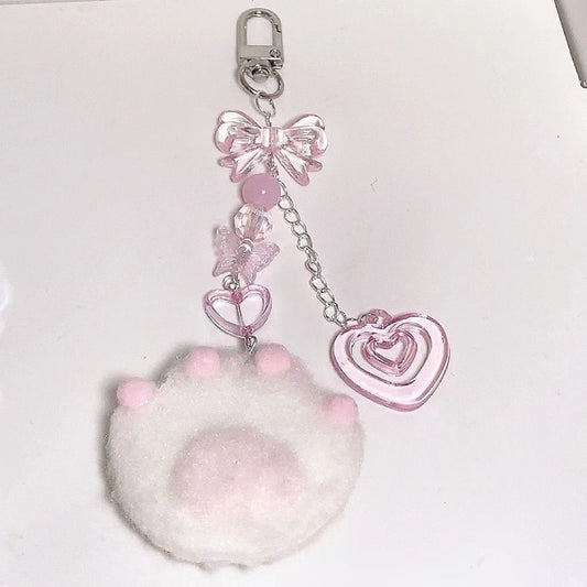 Handmade Original Plush Cat's Paw Gu Ben Chain Mobile Phone Pendant Beaded Jewelry bcc5b0c3 8148 419f 80db 519dfec3d9f9