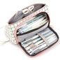 Canvas Pen Bag Large Capacity Double Wall Cute Multi-functional Girl Stationery Box High School Junior High School Japanese S