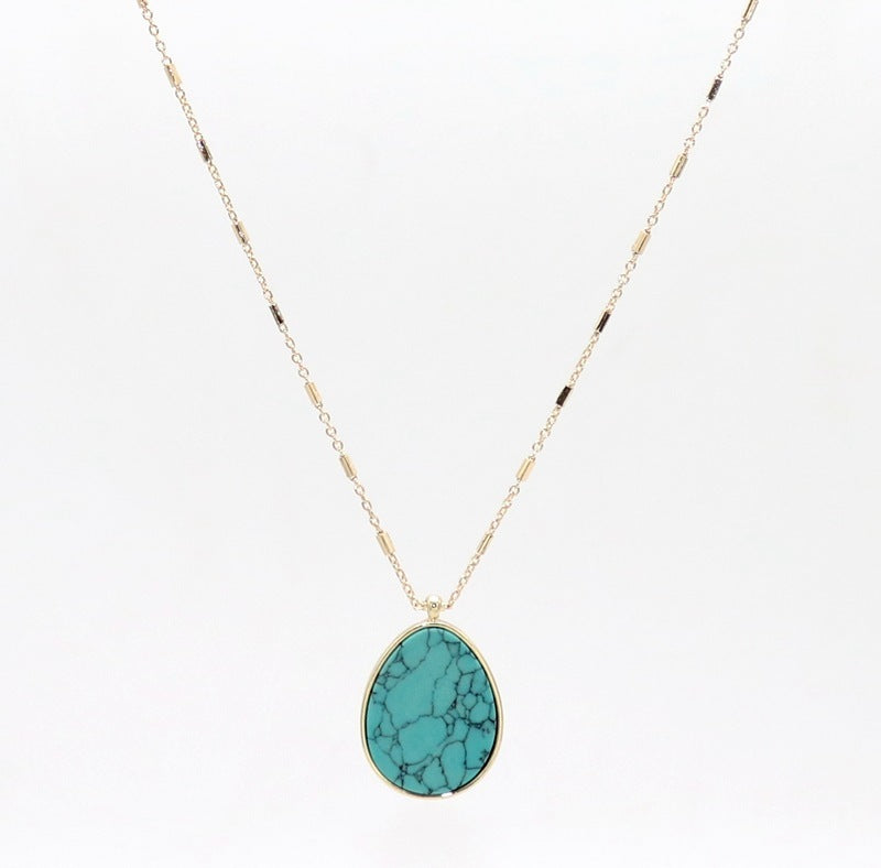 European And American Style Jewelry Drop-shaped Turquoise Inlaid bcecf450 e3db 41e3 9f94 4dcc66fd7b4b 6e9256e8 450e 453c 82ce