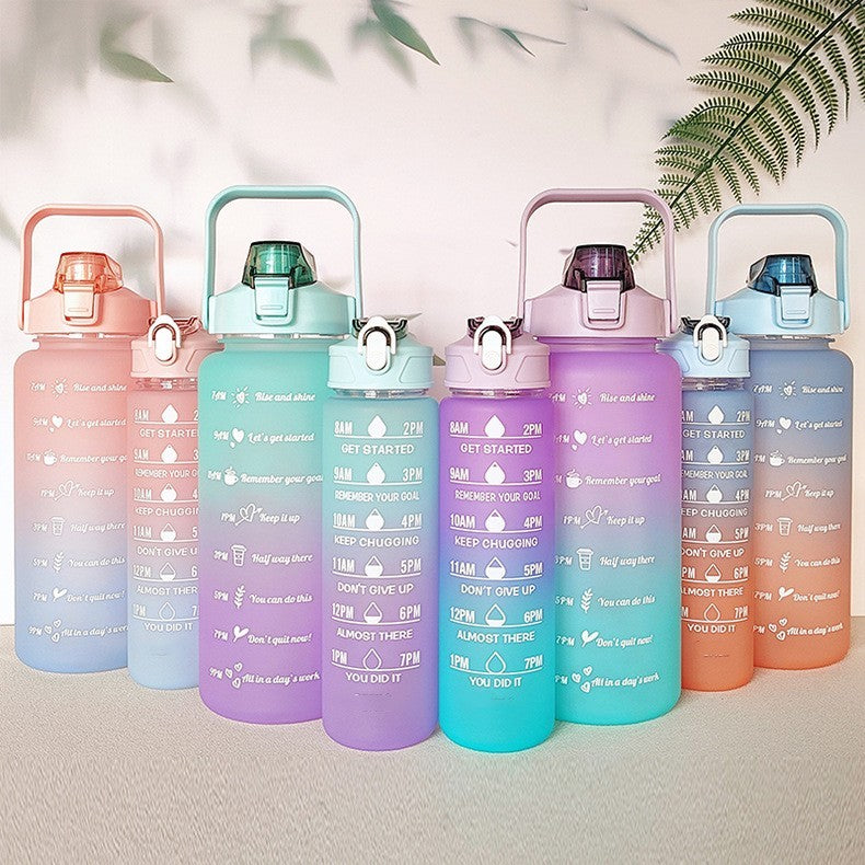Large Capacity Gradient Three-piece Plastic Fashion Sports Portable Water Cup bd01f76d f45a 40de 94e4 904d9f59837d