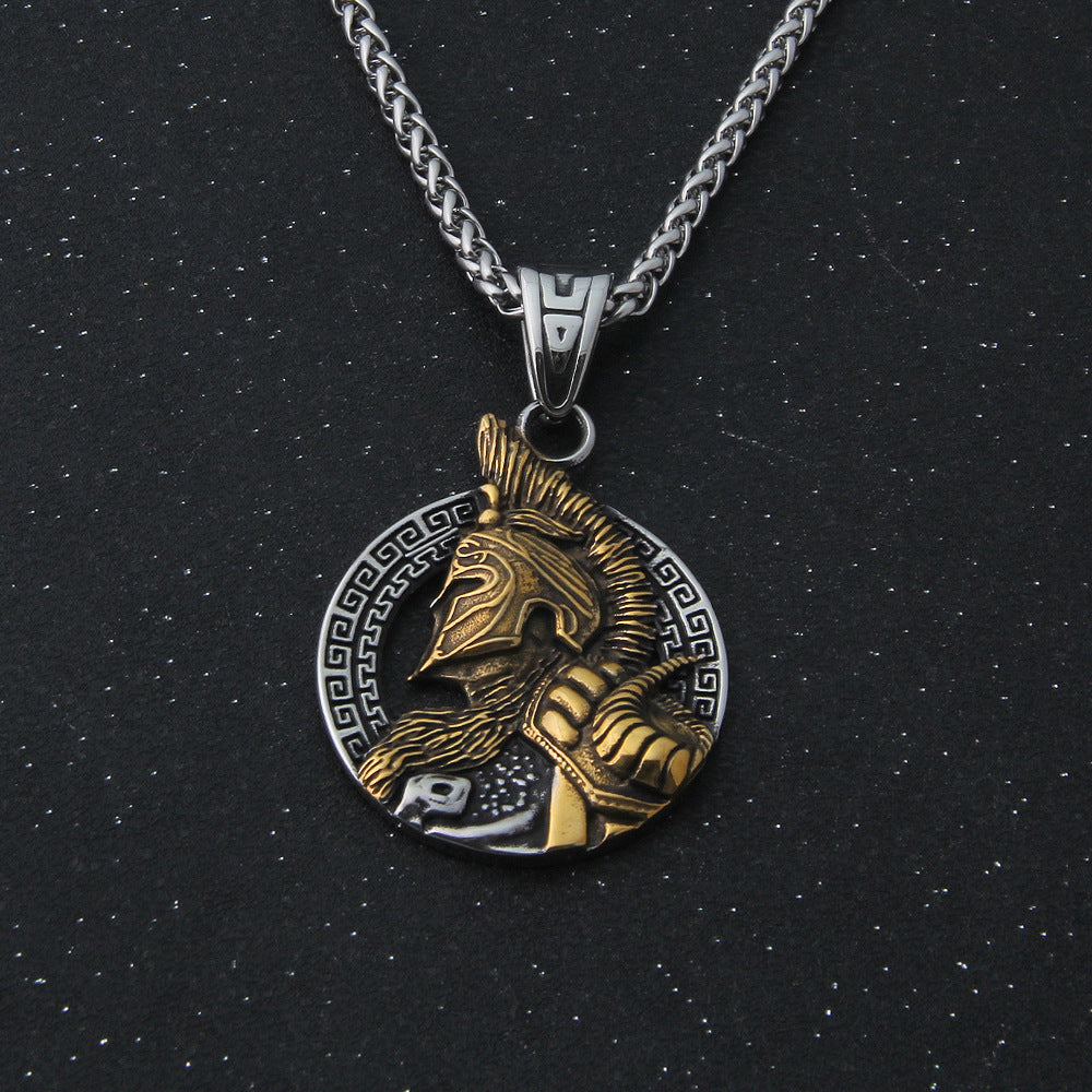 Viking Warrior Titanium Steel Pendant Stainless Steel bd04a340 362f 464f 85d8 f3161b127b98