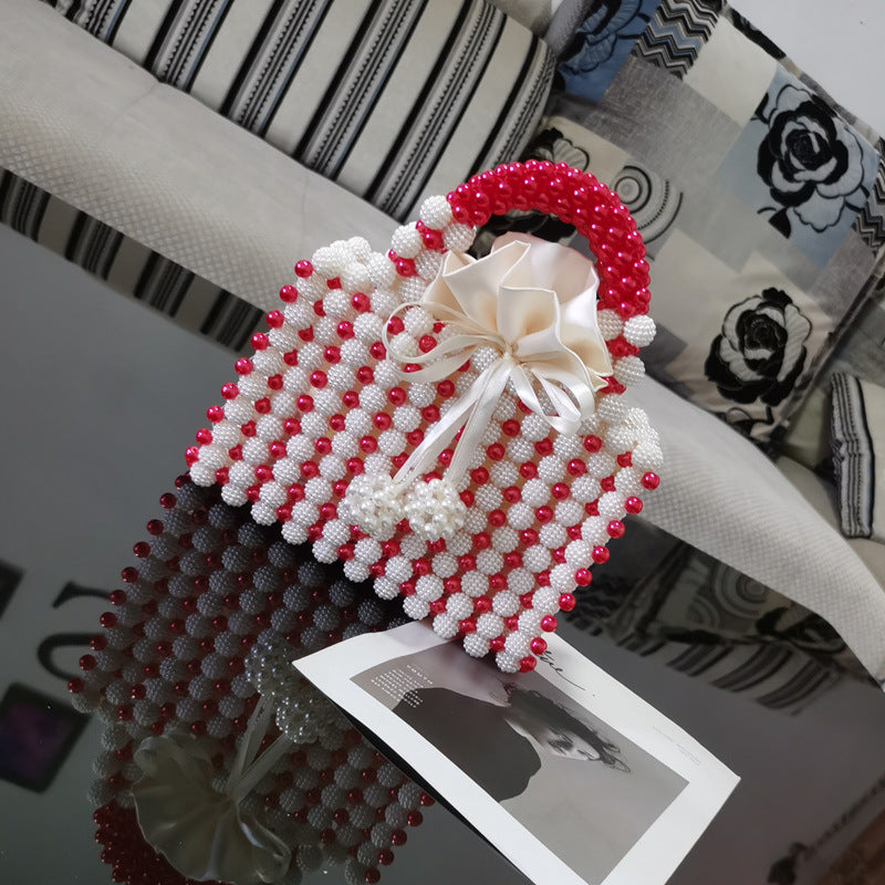 French niche bayberry ball hand-woven bag beaded bag pearl bag dinner handbag bd339db8 6964 4f07 930f 17663987a981