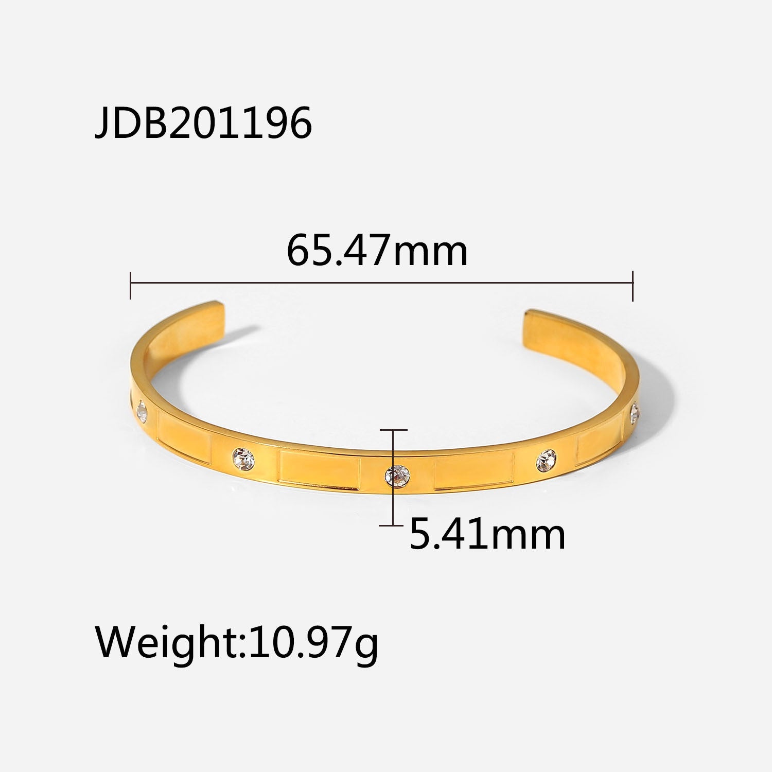 Fashionable And Versatile Gold-plated Stainless Steel Bracelets With Zirconia bd4e3aba e247 49de b4b9 2ca50a4d4196