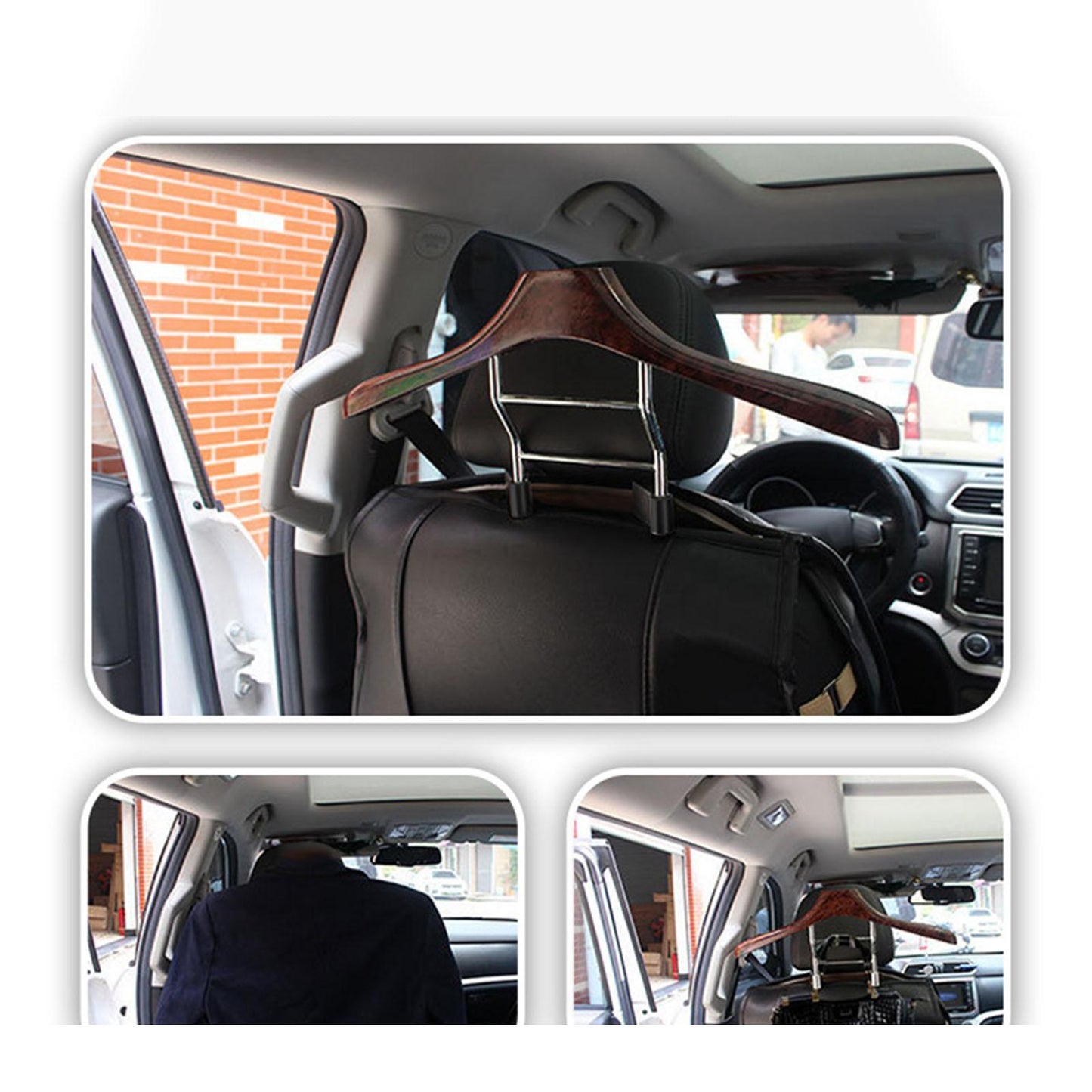Multifunctional Chair Back Hanging Stainless Steel Car Hanger bd514513 aa00 47c1 9d48 11ff91f4bf24