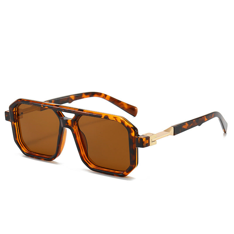 Retro Double Beam Pilot Catwalk Light Luxury Sunglasses Ins bd586918 c0aa 4167 8f9c e9eba5ecdd41