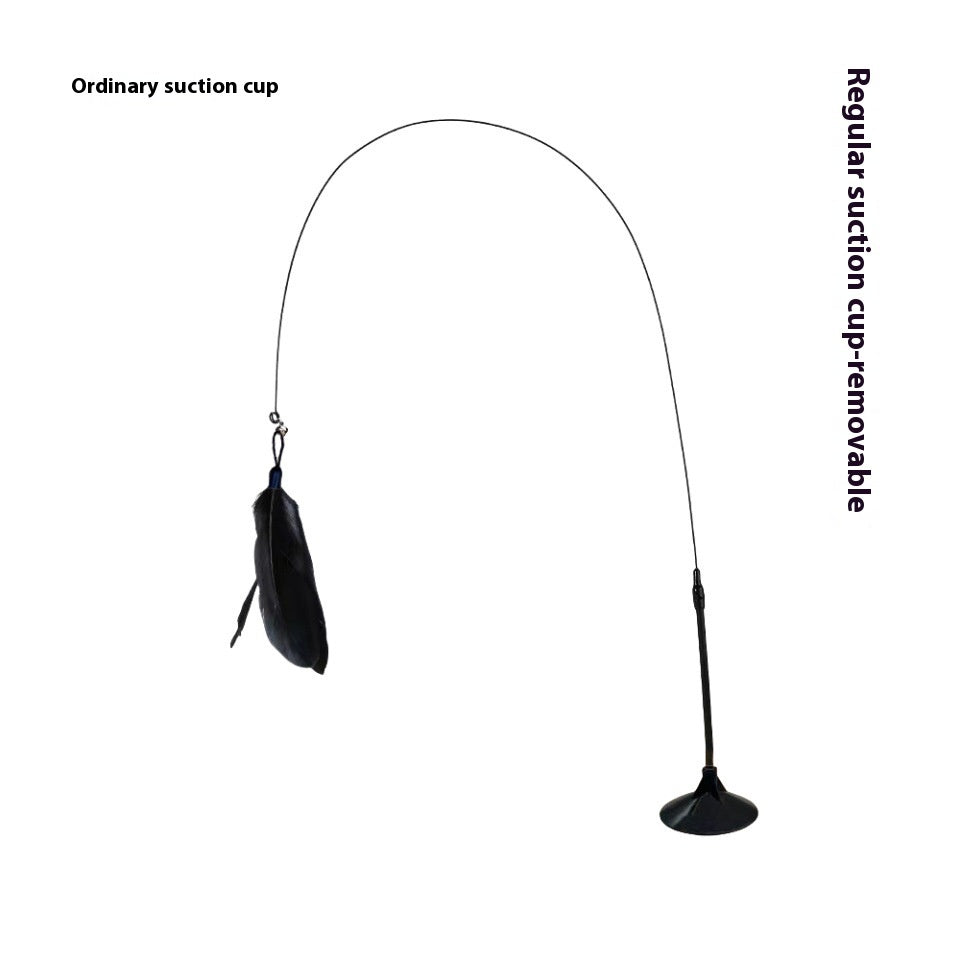 Cat Teaser With Bell Long Brush Holder Suction Cup Self-Hi Bite-resistant Feather bd5c0434 f35c 4cad 8e97 fe34d00f5b3b trans
