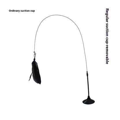 Cat Teaser With Bell Long Brush Holder Suction Cup Self-Hi Bite-resistant Feather bd5c0434 f35c 4cad 8e97 fe34d00f5b3b trans