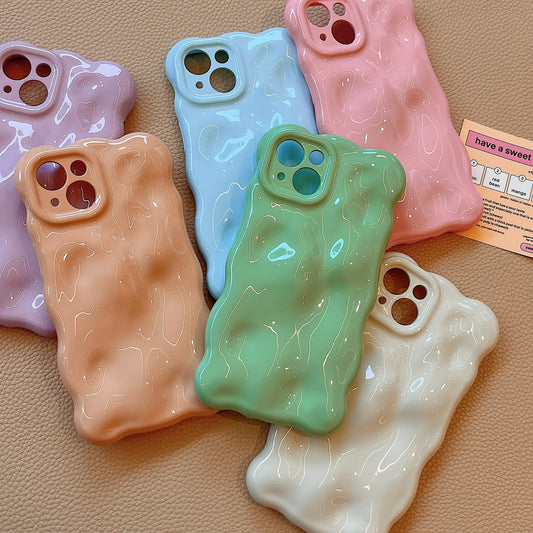 New Irregular Meteorite Pattern Phone Case Solid Color bd77bda7 2af4 48dd 945b aa135bb64474