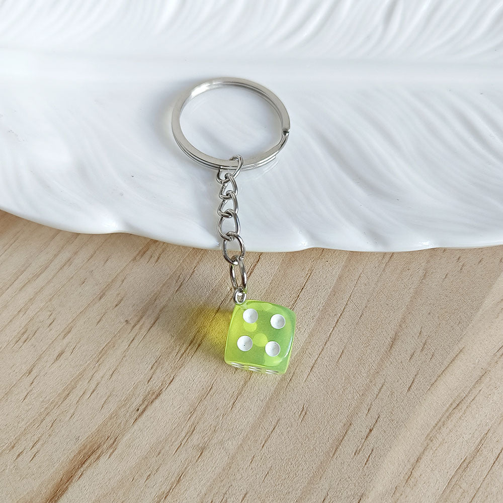 Creative Small Size Dice Keychain DIY Bag Bag Charm bd78a461 8105 4d9e 90a6 c08a89ad78fd