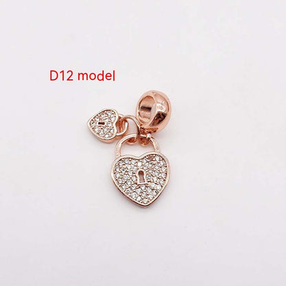 Copper Plating 14K Gold Large Hole Spacer Bead Can String Leather Rope Bracelet Pendant bd812062 dbb7 42e3 898f cb73666f4e49 