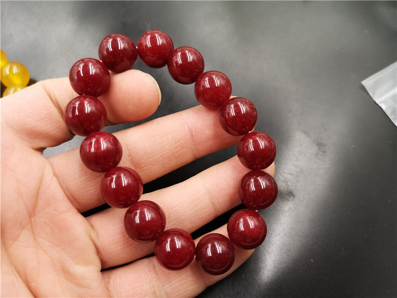 Colorful Floating Flowers Jade Ball Bracelet bd9c9e9d 0750 4c8d bf26 ca12d736adf1