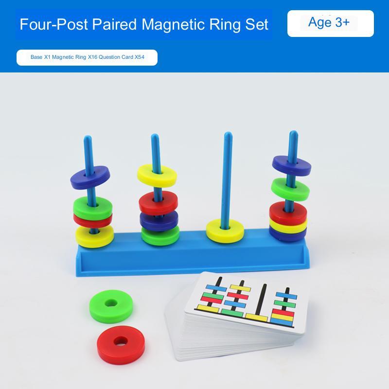 Children's Puzzle Colored Matching Magnetic Ring Toys bda0ceef 7354 4762 8ba2 438b8a1c3f43