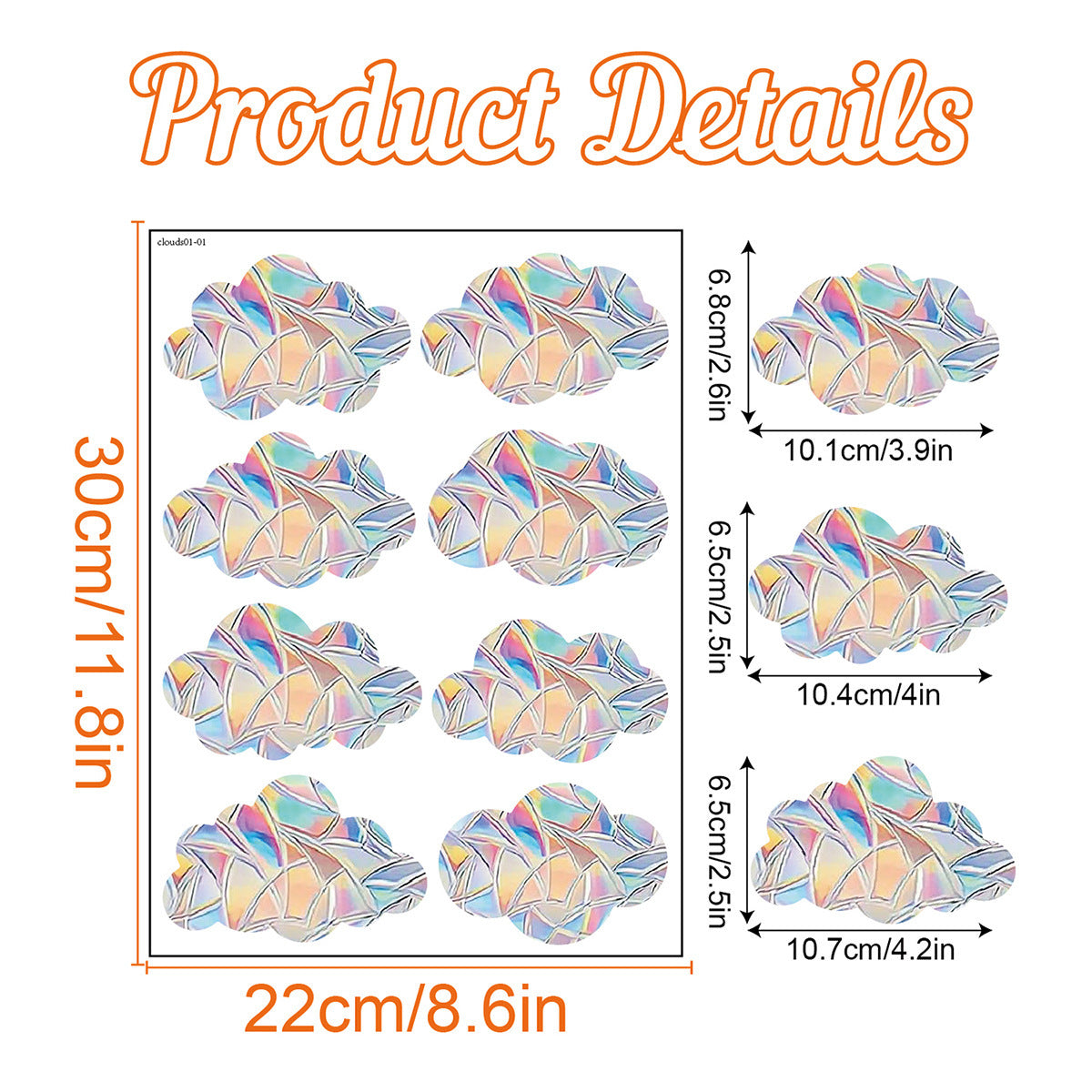 Rainbow Prism Electrostatic Glass PVC Decorative Colorful Window Stickers bda8c0f3 1c46 49a9 97b2 900b97fe133c
