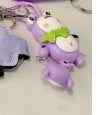 Women's Fashion Flannel Tassel Two-tone Dog Keychain bdb7c2c5 fd4e 4452 81a0 bceea278179c