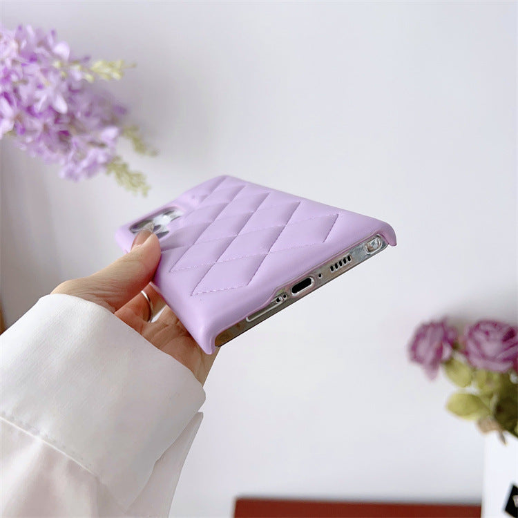 Diamond Plaid Phone Case Leather Phone Protective Case bdbe354f 8fe8 4f67 8040 e8d13024d6d8