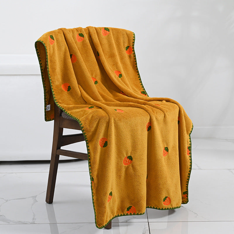Pineapple Avocado Covers Towels Coral Velvet Soft Absorbent Couple bddc8849 673b 4a46 8a91 67afe1800504