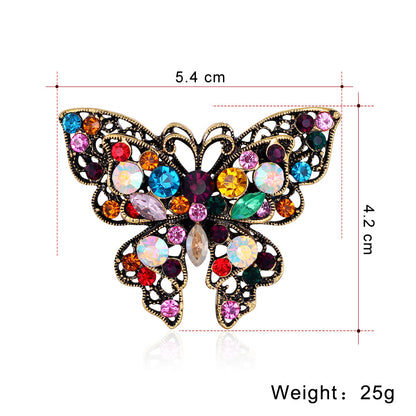 Fashion Butterfly Color Rhinestone Brooch bde0c65a ae73 4b8b 9461 381ee9cd67ea