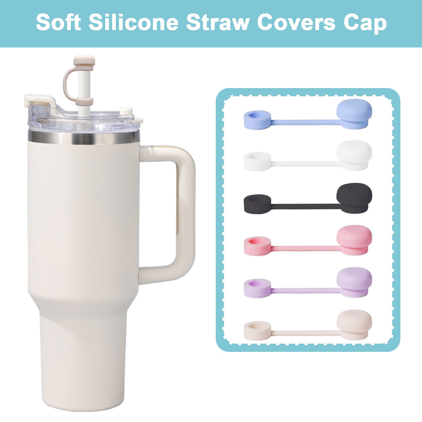 Straw Cap Silicone Straw Mouthpiece Solid Color Edible Silicon Dust Protection Cap be2744af f9af 4d0b b859 eaa123c72100