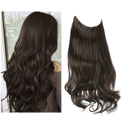 Wig Female Extension Chemical Fiber Long Curly Hair Matte High-temperature Fiber Fishing Thread Wig Set be39dd3a 9bf0 4d02 81