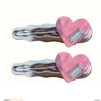 White Love Crystal Duckbill Clip Female Temperament be40a55f f53f 440e be3b 88b4ea2a02a4