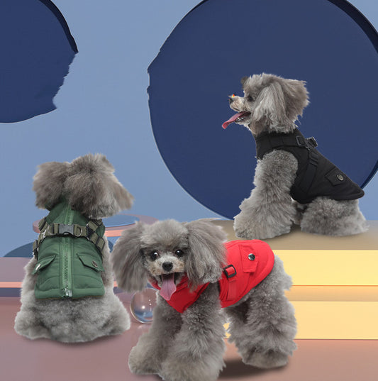 Pet Winter Cotton Dog Clothes Zipper Jacket Dog Supplies be7e13d2 36c9 4256 be84 9b7c5b634d7a