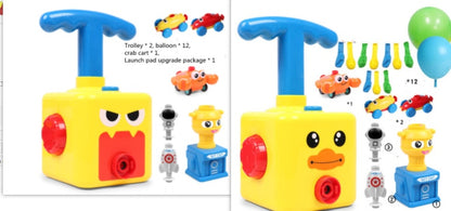 Power Balloon Launch Tower Toy Puzzle  Education Inertia Air Power Balloon Car Science Experimen Toy For Children Gift bea911