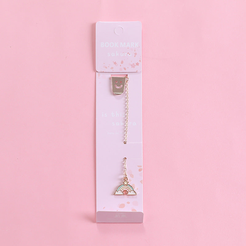 Creative Cartoon Metal Pendant Bookmark - 图片 9