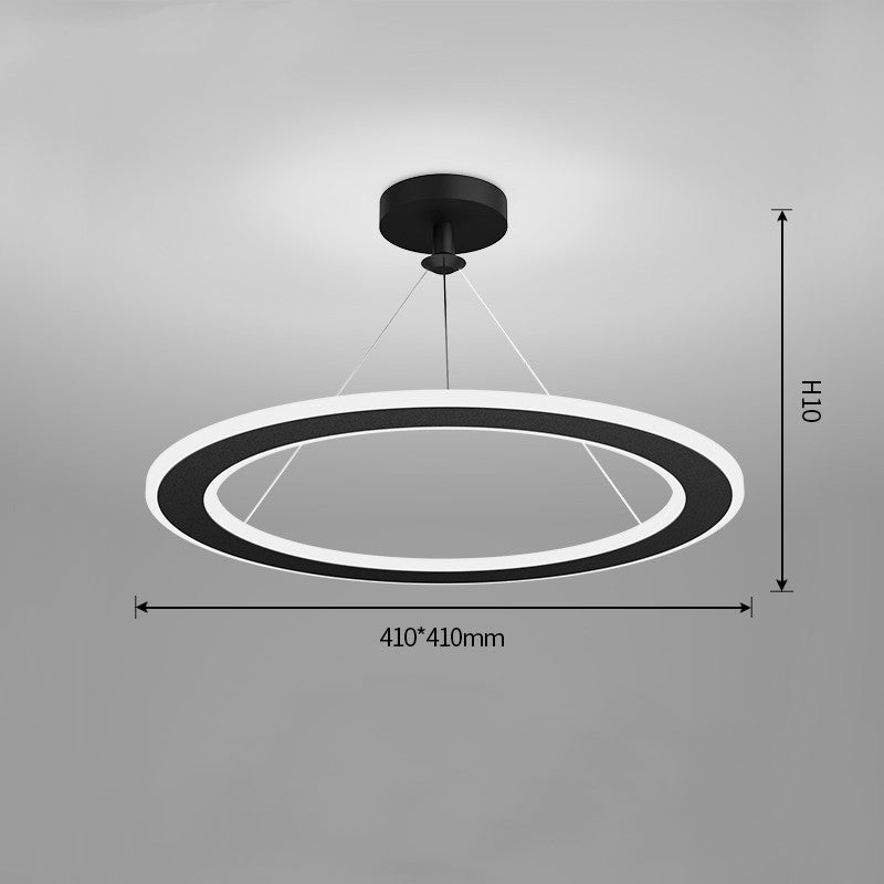 Simple Modern Circular Bedroom Study Chandelier becce747 e111 4858 b6d0 9f827fb523dd