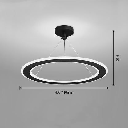 Simple Modern Circular Bedroom Study Chandelier becce747 e111 4858 b6d0 9f827fb523dd