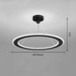 Simple Modern Circular Bedroom Study Chandelier becce747 e111 4858 b6d0 9f827fb523dd