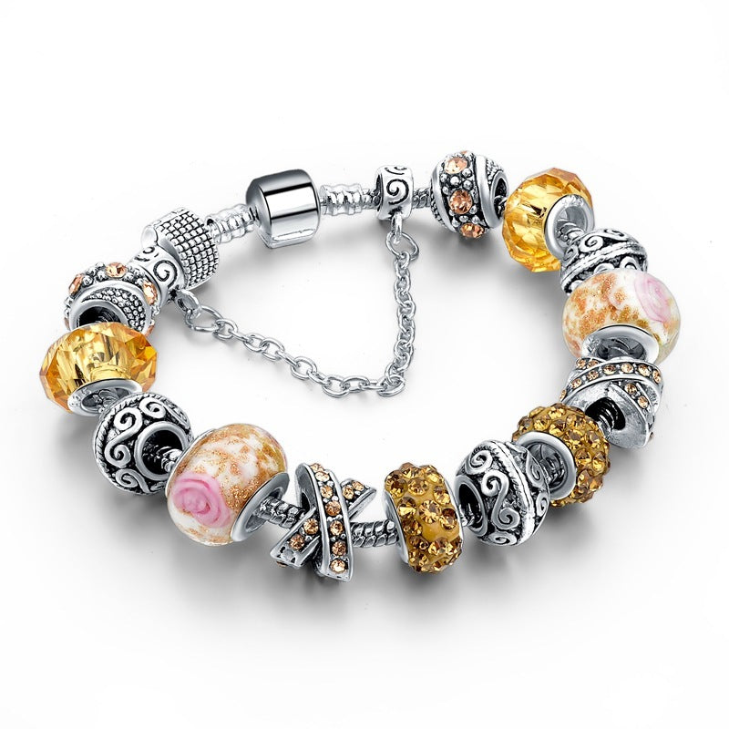 Colored Glazing Bead Bracelet Fashion Crystal 5 Colors beec7980 b4ff 43f3 b824 96d9f2b6ca56