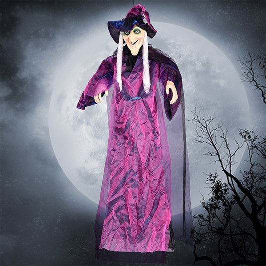 Halloween Voice-activated Horror Electric Witch Toy Ghost Festival Bar Outdoor Decorations Arrangement Props bef9ceb0 0fe9 41