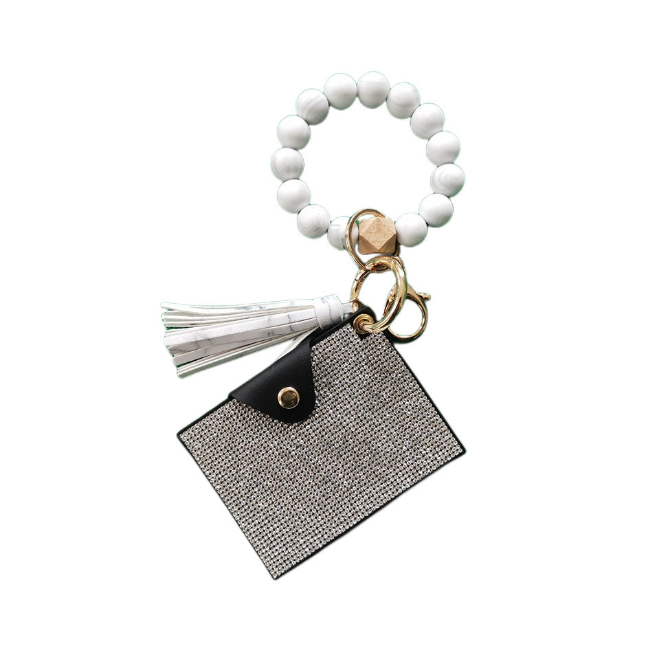 Silicone Bead Letter Tassel Bracelet Rhinestone Bag bf0c5eb1 1eb8 451e ab2e 5f2b0579822a