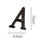 European-style Retro Cast Iron Three-dimensional Wrought Iron 26 English Letters Door Number bf128b23 96e6 4017 be01 08fdd189