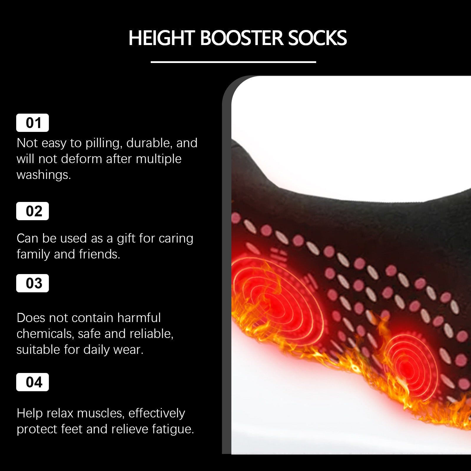 Self-heating Massage Body Socks Foot Skin-friendly bf2f8db1 5b2c 4060 bf14 4ad118f38787
