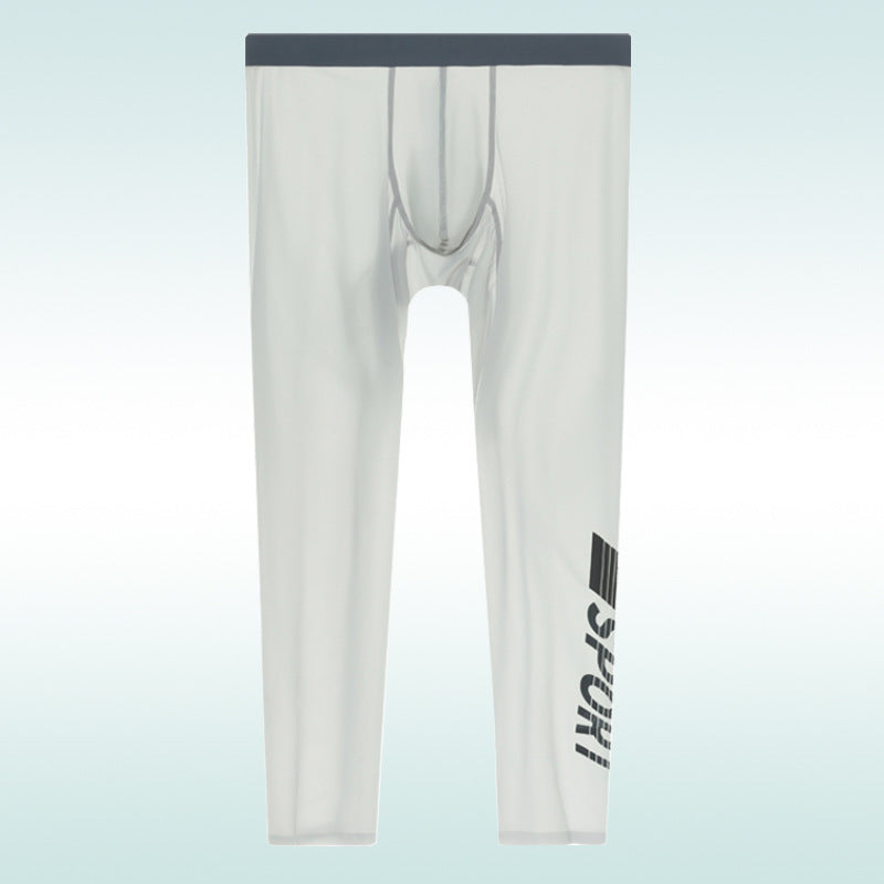 Ice Silk High Elastic Seamless Quick-drying Tight Ultra-thin Pajama Pants bf425aca 68df 44d6 9571 d26719c93df2
