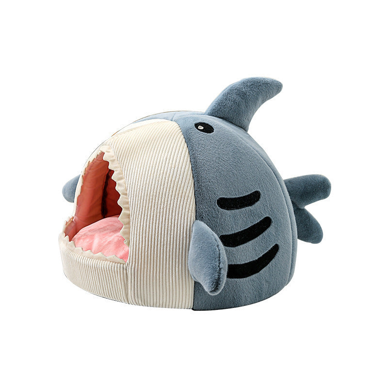 Shark Cat Kennel Dog Kennel Warm Yurt Semi-closed Four Seasons Universal bf4ea2cb 86e8 499c ae3b 58c08386b6c3